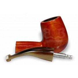 Cachimbo Elite Curvo (Filtro Permanente) Piteira Chifre - 0147-33